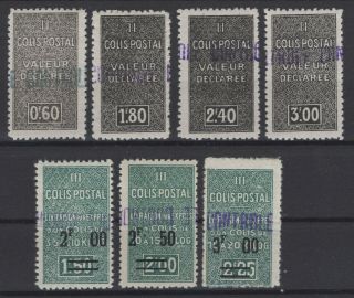 Ds148462 / French Algeria / Y&t Parcels 55 / 61 Complete Mh Cv 220 $