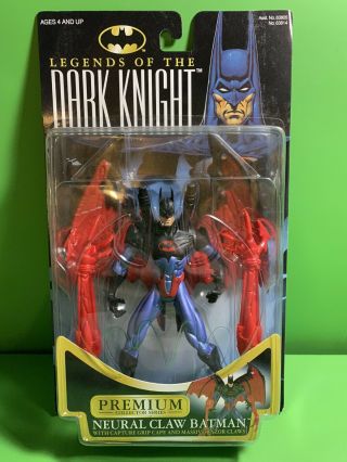1996 Kenner Legends Of The Dark Knight Neural Claw Batman Action Figure (b28