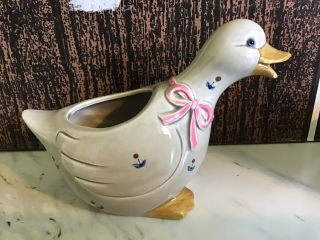 Vintage Otagiri Ceramic Japan Duck Creamer Small Chip In Beak