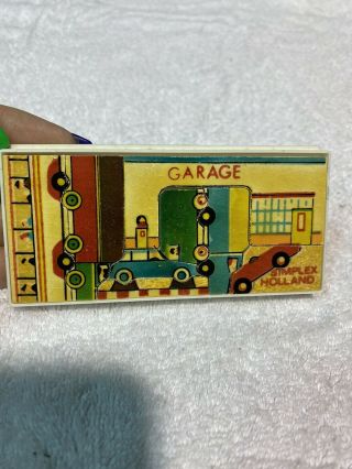 Small Wooden,  Garage / Gas Station / Bus,  Simplex Puzzle (made In Holland)