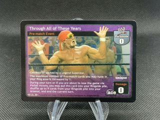 Wwe Wwf Raw Deal Through All Of These Years Tournament Prize Card For Legends