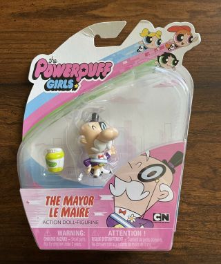 Powerpuff Girls Mayor W Pickle Jar 2 " Action Figure Spin Master 2017 Box Wear
