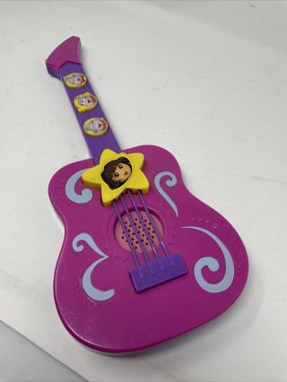 Mattel Dora Explorer Bilingual Musical Guitar Talks Lights Sounds Complete