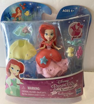 Disney Princess Little Kingdom Mermaid Ariel Fashion Change Snap - Ins Doll