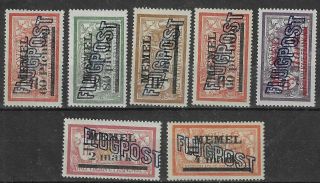 Memel Sc C1 - 7 Mh Stamps