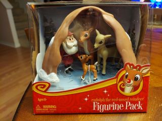 Rudolph The Red Nosed Reindeer Family Cave Christmas Figure Playset