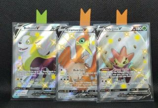 Pokemon Shining Fates Tcg Tin Promo Cards Set Of 3 - Swsh084,  Swsh085 & Swsh086