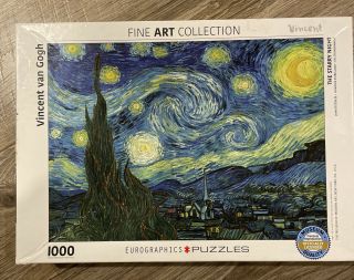 Eurographics Fine Art By Vincent Van Gogh The Starry Night 1000 Piece Puzzle