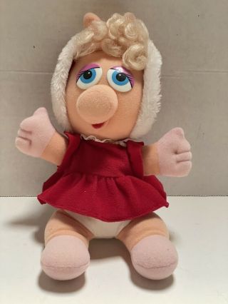 Vintage Baby Miss Piggy Plush Christmas Jim Henson Mcdonalds Muppet Kermit 1987