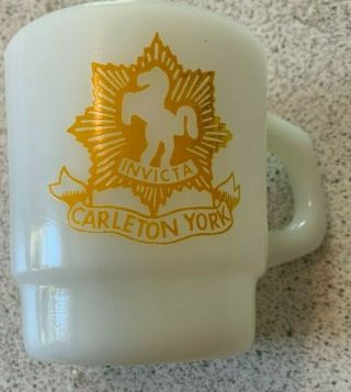 Carleton York Regiment Invicta Mug 1960 