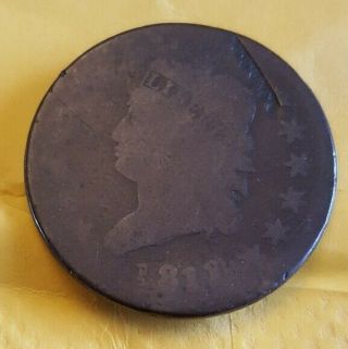 1811 Large Cent 1 Over 0
