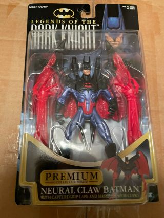Kenner 1996 Legends Of The Dark Night Premium Neural Claw Batman Action Figure
