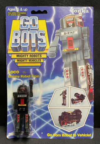 1983 Vintage Tonka Gobots Loco 05 Enemy Robot Train