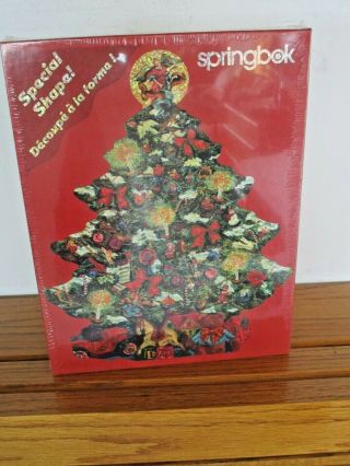 Complete  500 Piece Vintage Springbok Shaped Puzzle.  Sparkle Tree.
