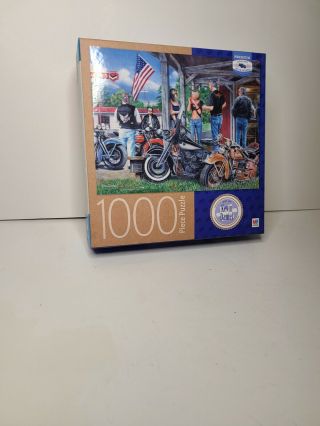Rust In Peace 1000 Piece Puzzle Motorcycle Art - Mb Puzzles Bikers