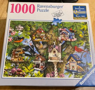 Ravensburger 1000 Piece Jigsaw Puzzle “bird Village” No.  82 379 6
