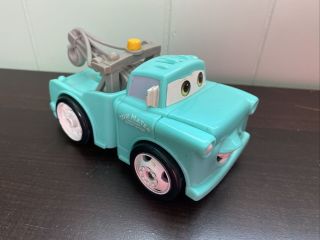 Disney Pixar Cars Mattel Shake N Go Aqua Blue Mater Tow Truck Talking 2005