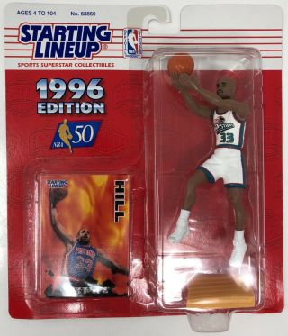 1996 Kenner Starting Lineup Nba Palace Exclusive Grant Hill Detroit Pistons Moc