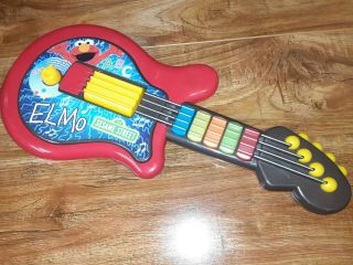 L) Elmo Sesame Street Toy Red Lets Rock Guitar,  Interactive Playskool Sounds