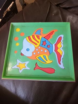 Vintage Child Guidance Toy Fish Puzzle