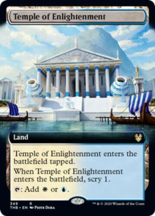 [1x] Temple Of Enlightenment - Foil - Extended Art - Near,  English - Tbd: E