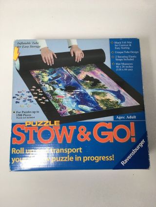 Puzzle Stow And Go Storage System Roll Up Mat 46”x26” Ravensburger