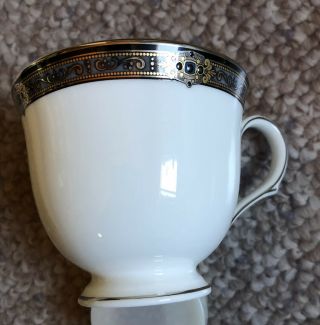Lenox Vintage Jewel Tea / Coffee Cup Platinum Gold Black Banded