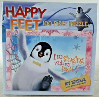 Ceaco Happy Feet 100 Piece Puzzle Icy Glitters In The Light
