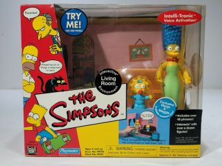 The Simpsons Interactive Environment Living Room Marge & Maggie Playmates