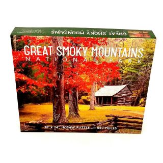 Great Smoky Mountains National Park 550 Piece Puzzle J.  Scott Graham Complete