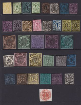 Germany.  Institute Hamburg Boten,  Local Fiscal Stamps.