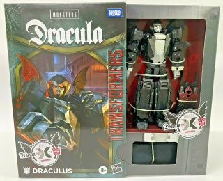 In Hand Hasbro Transformers Collaborative Universal Monsters Dracula Mash - Up
