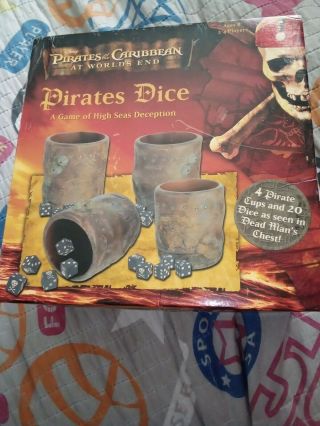 Disney Pirates Of The Caribbean Dead Mans Chest Pirates Dice Game No Instruction
