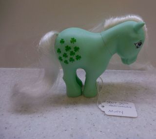 My Little Pony " Minty " 25th Anniversary,  Green Pony W/ White Hair,  2007
