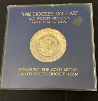 1976 Ike D Counterstamped 1980 Olympic Winter Games Hockey Gold Medal Winners