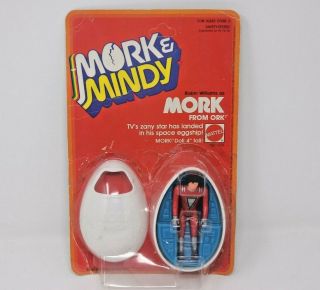 Vintage Unpunched 1979 Mork From Ork Mattel & Mindy Robbin Williams Eggship
