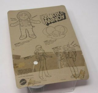 Vintage unpunched 1979 Mork from ORK Mattel & Mindy robbin williams eggship 3
