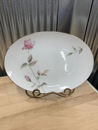 Vintage 1950’s Style House Dawn Rose Fine China Serving Platter Oval