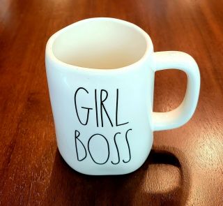 Rae Dunn Magenta Girl Boss Coffee Mug Cup Farmhouse Coffee Tea Cocoa Artisan 213