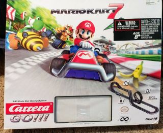 Carrera Go Mario Kart 7 Slot Car Track 62318 Nintendo 1:43 Scale