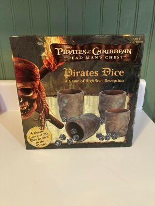 Disney Pirates Of The Caribbean Dead Mans Chest Pirates Dice Game 100 Complete
