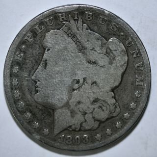 Morgan Silver Dollar 1893 P -