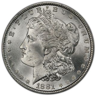 1881 P Morgan Dollar Pcgs Ms64