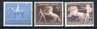 Germany,  Third Reich,  1938,  1939,  1940,  Thre Scarce Horses,  Mnh,  Exp.