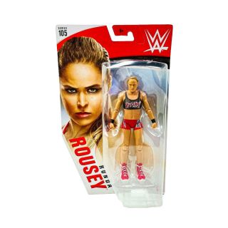 Rowdy Ronda Rousey Wwe Basic Series 105 Chase Variant Mattel Figure Black & Red
