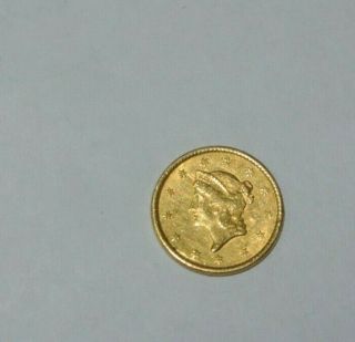 1851 Liberty Head $1 Dollar U S Gold Coin Ag