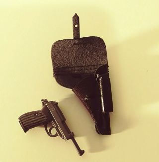 Dragon/cyber - Hobby/3r/did 1:6 Scale Ww2 German Walther P - 38 & Brown Holster.
