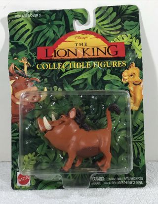 Vintage Mattel Disney The Lion King Collectible Figures Pumbaa