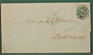 Schleswig Germany Stamp Cover 1865 To Bothcamp (p229)