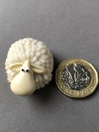 P.  Chiari Miniature Very Tiny Resin Pottery Novelty Sheep Ornament Great Detail